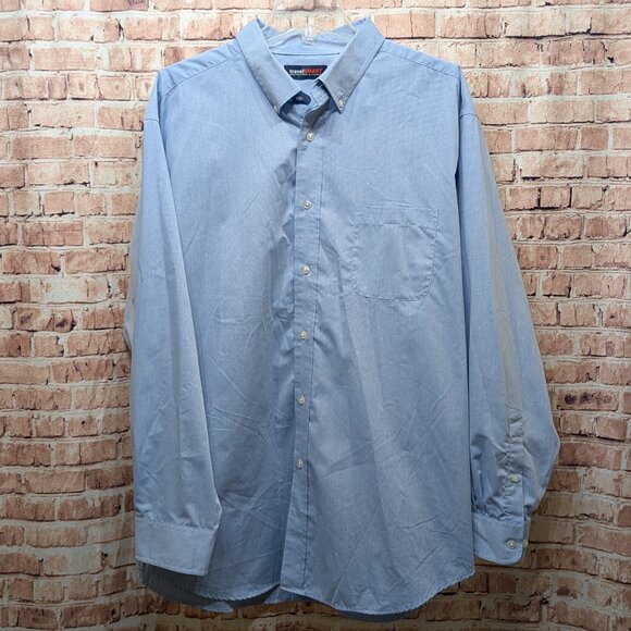 Roundtree & Yorke Travel Smart Long Sleeve Button Down Size XXL - Picture 1 of 8